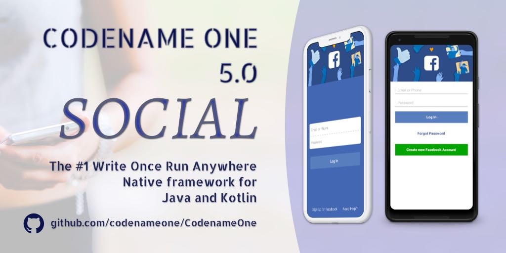 Codename One 5.0 "Social" is now Live